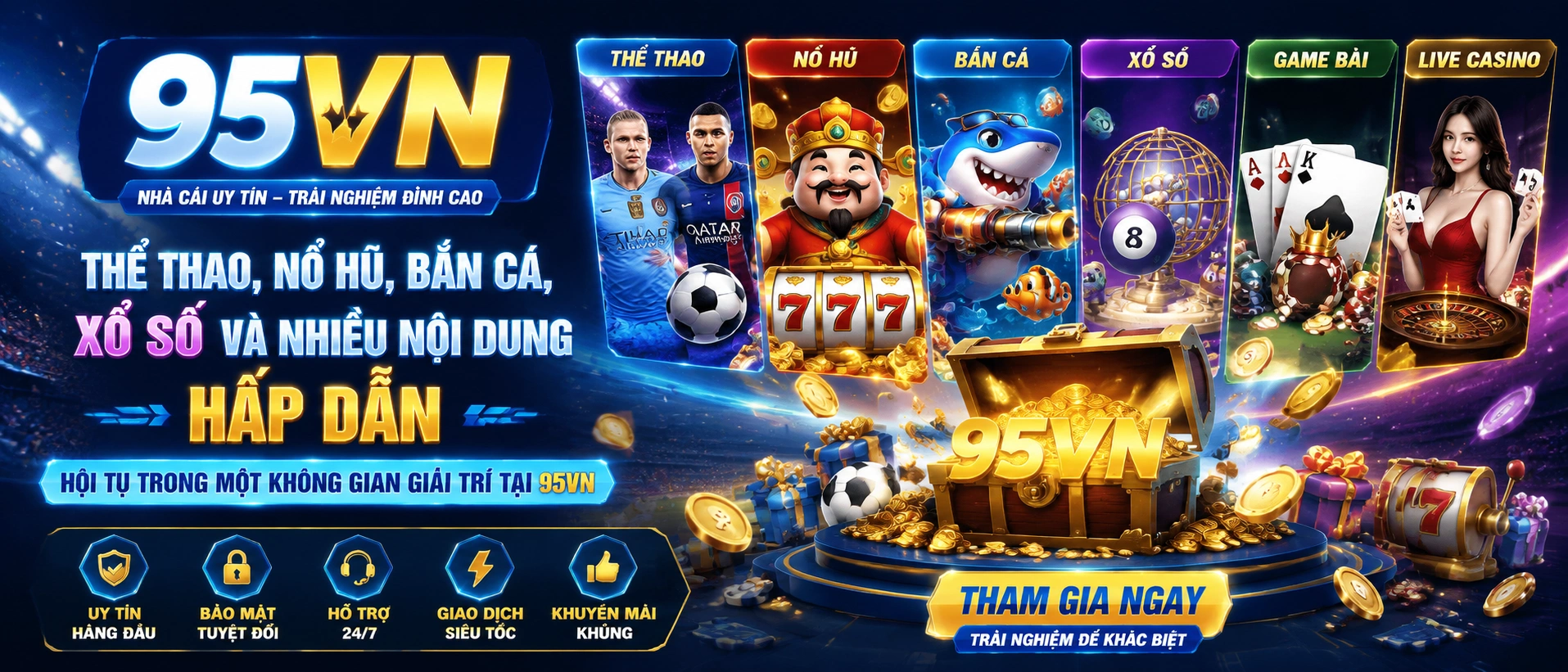 Sảnh game casino nổi bật tại 95VN
