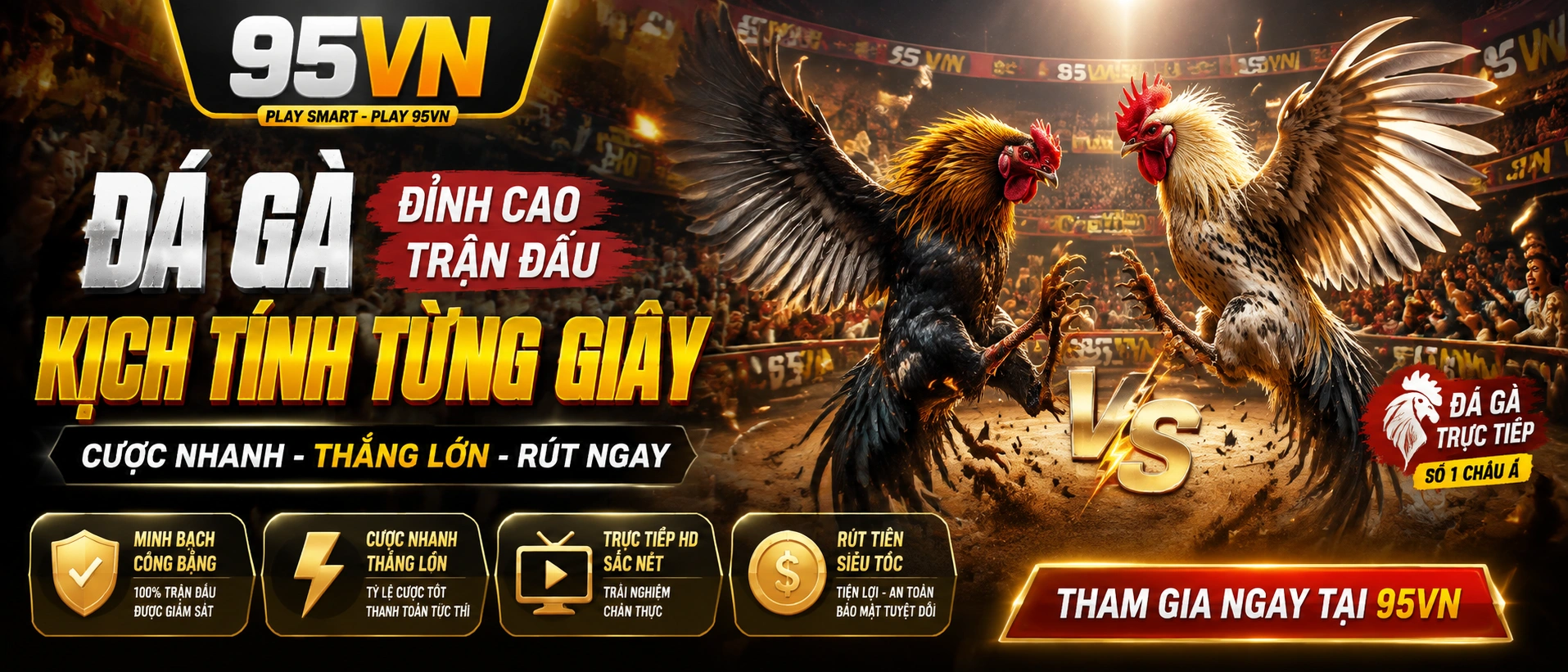 Đá Gà cựa sắt hiển thị như một danh mục giải trí live