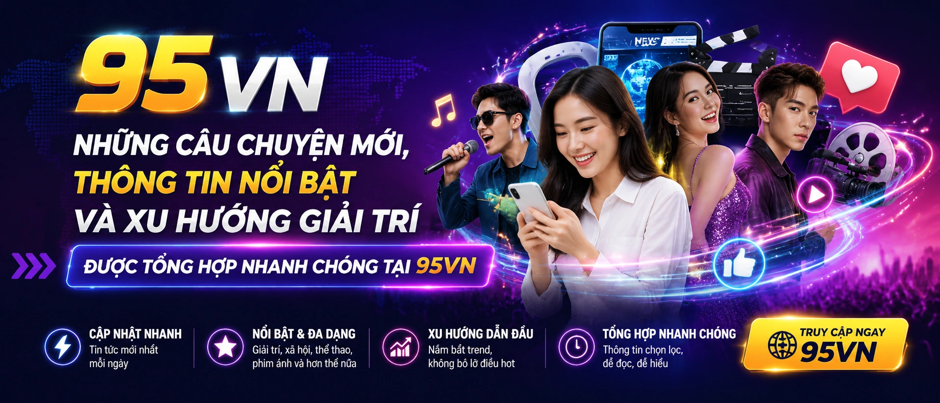 Tin nổi bật về cập nhật giao diện và danh mục game 95VN